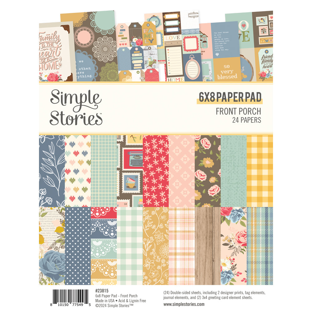 Simple Stories - 6x8 Paper Pad - Front Porch