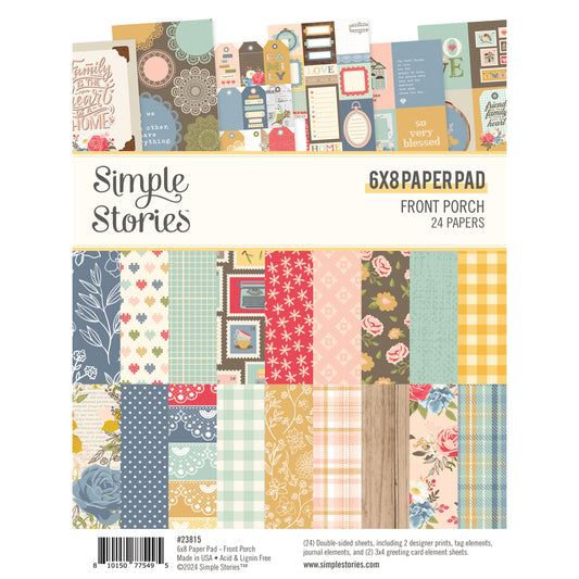 Simple Stories - 6x8 Paper Pad - Front Porch