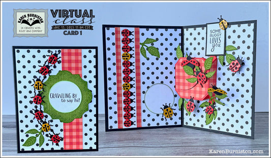 Karen Burniston - Card Kits - Ladybug Playful Pop-up Card