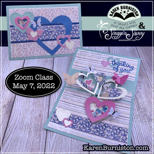Karen Burniston - Card Kits - Heart Collage Shaker Card