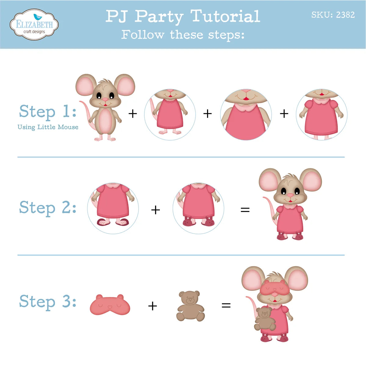 Elizabeth Craft Designs - Steel Dies - PJ Party