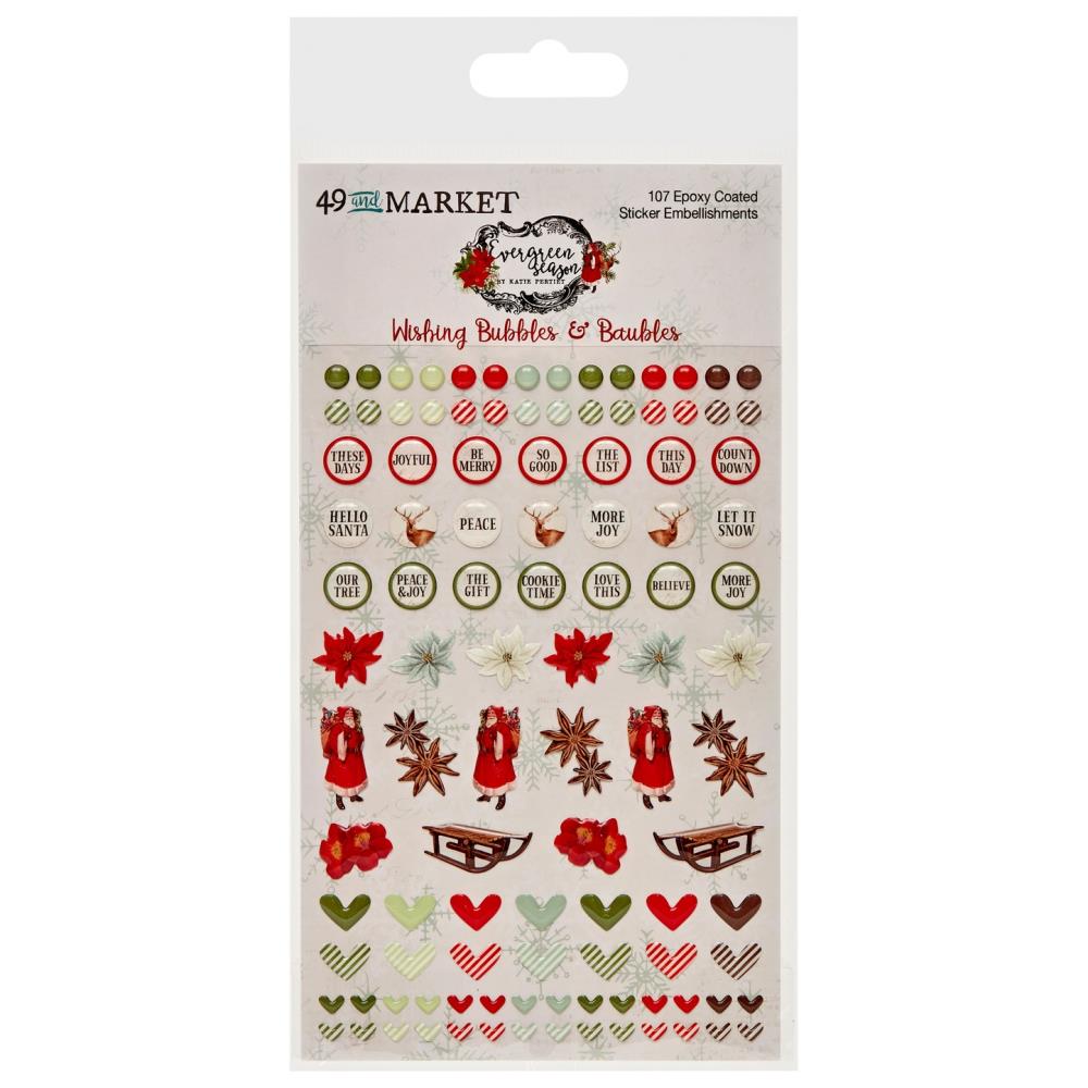 49 & Market - Evergreen Season - Epoxy Stickers