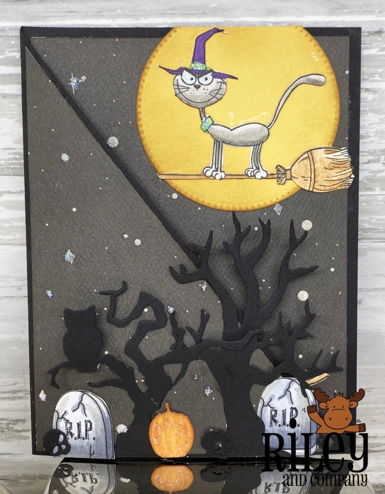 Riley and Co - Clear Stamps - Happy Halloween Witches