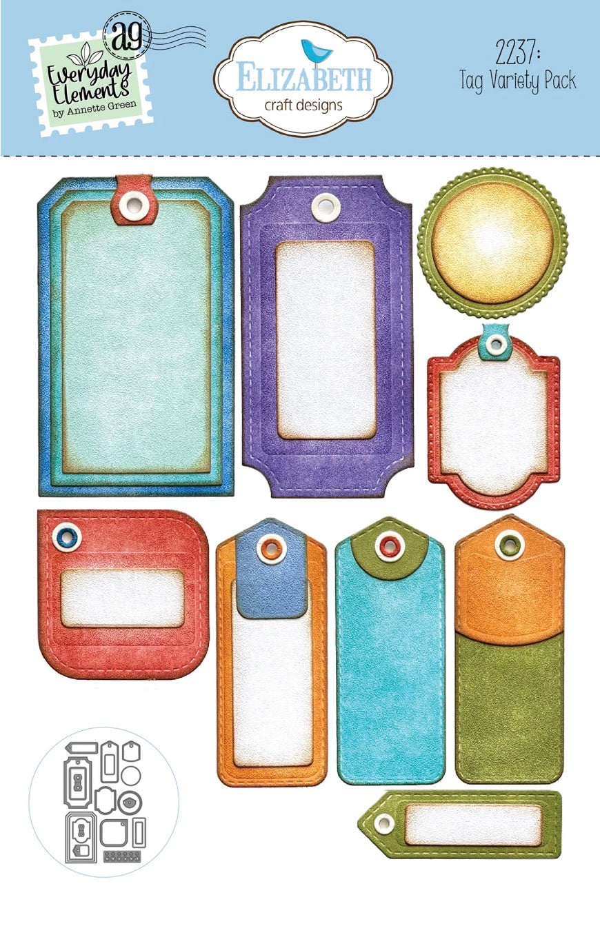 Elizabeth Craft Designs - Steel Cutting Dies - Tag Variety Pack