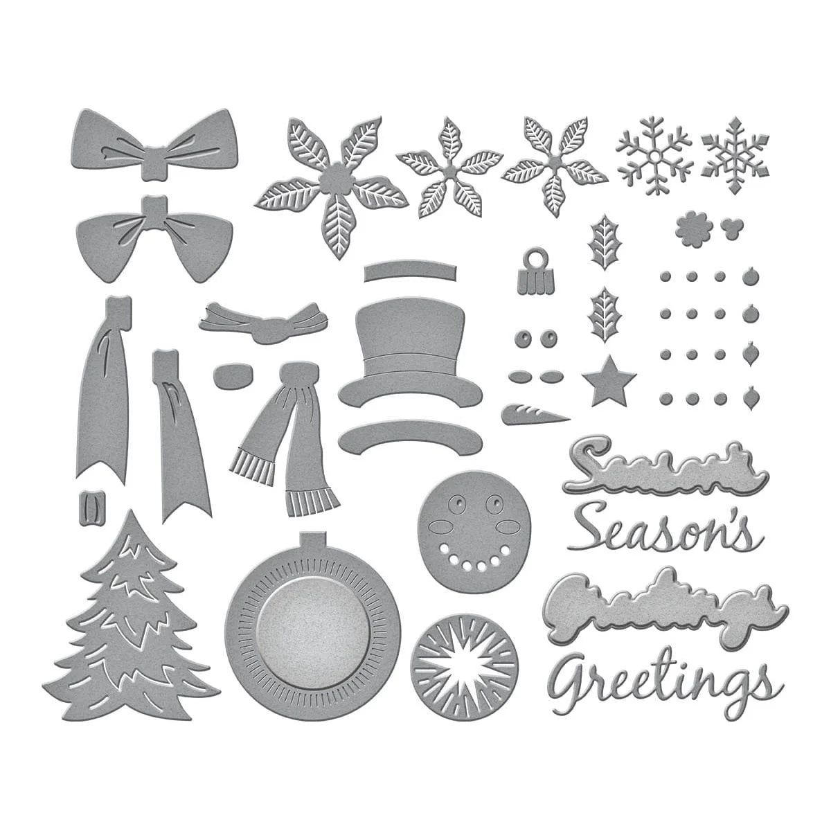 Spellbinders - Cutting Dies - Christmas Wreath Add-ons
