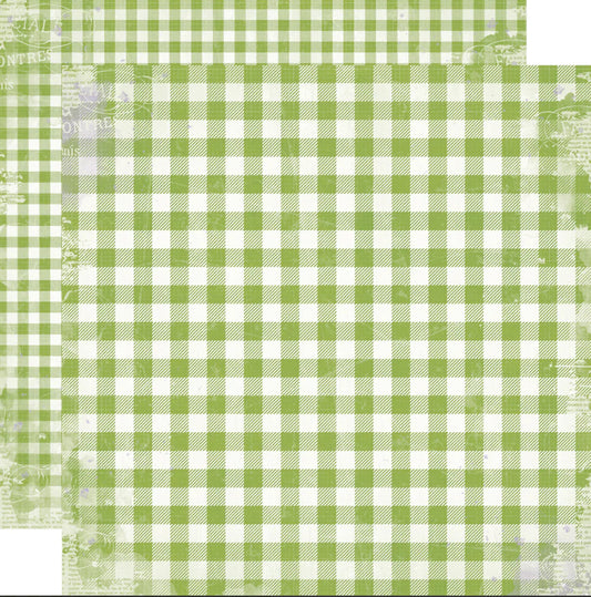Simple Stories - Simple Vintage Life In Bloom - Green Gingham