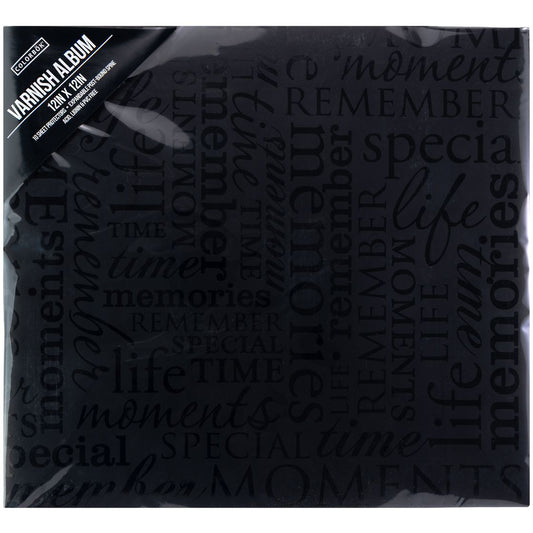 Colorbök - 12x12 Varnish Album - Black