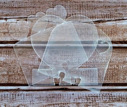 Clear Scraps - Acrylic Hearts Index