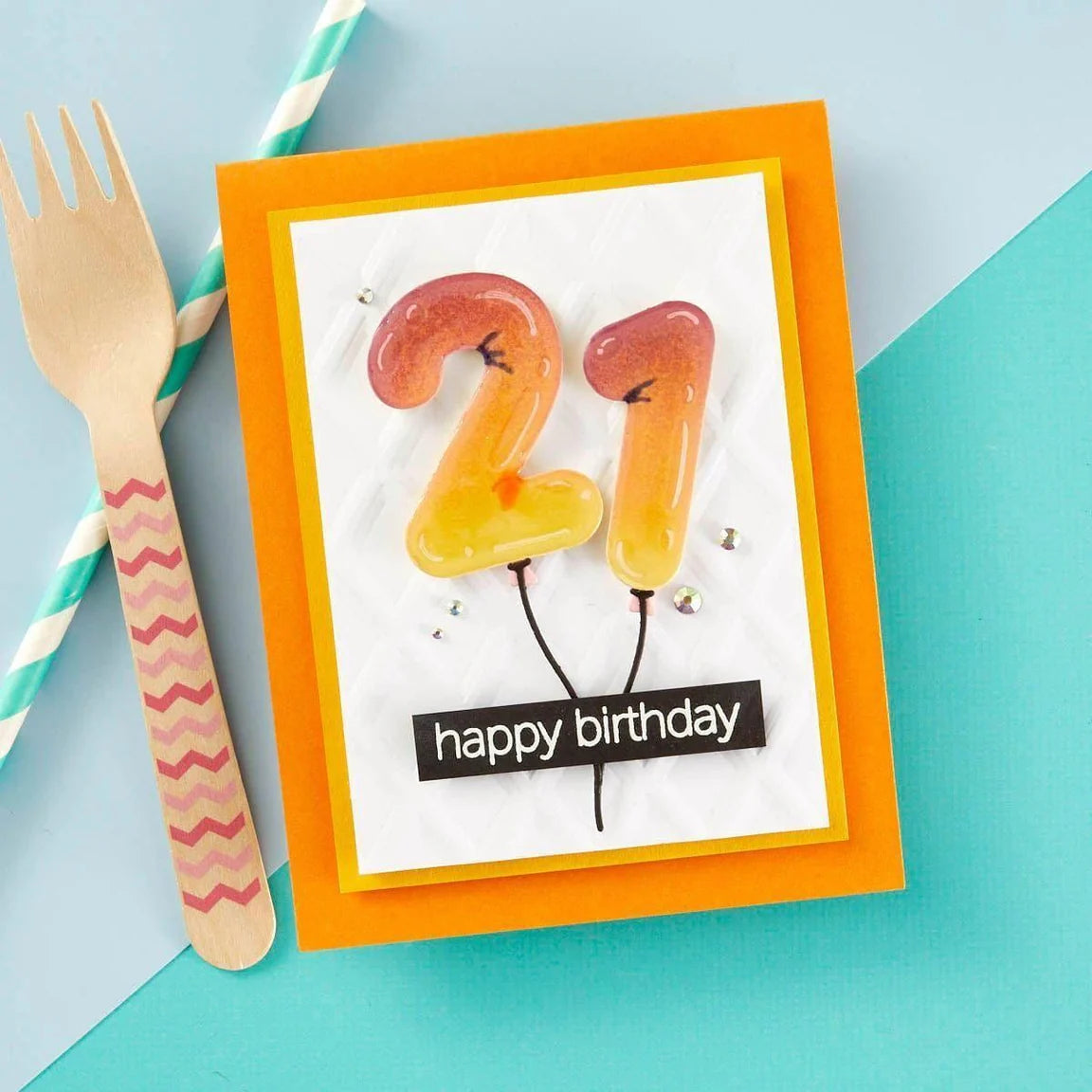 Spellbinders - Clear Stamps - Monster Birthday Sentiments