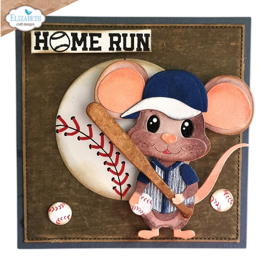 Elizabeth Craft Designs - Steel Cutting Dies - Football & Baseball Accessories