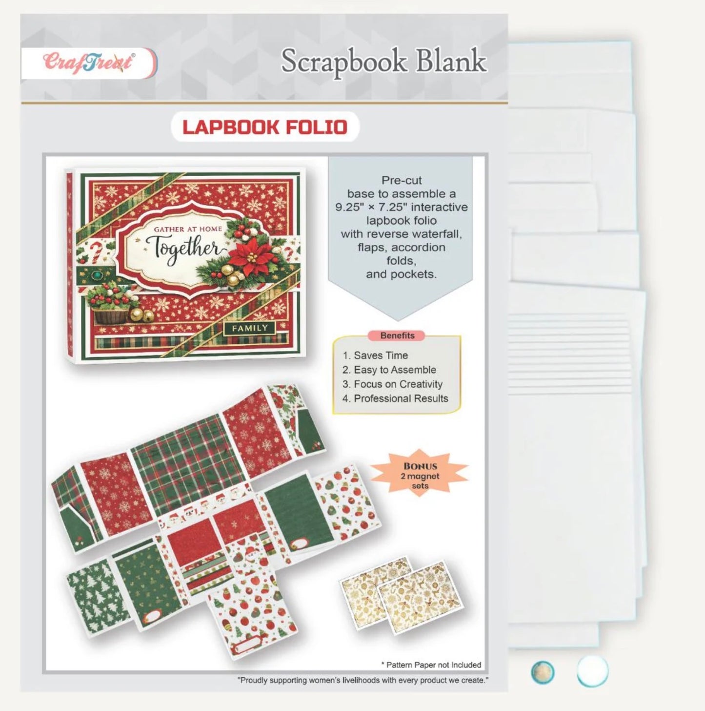 CrafTreat - Scrapbook Blank - Lapbook Folio