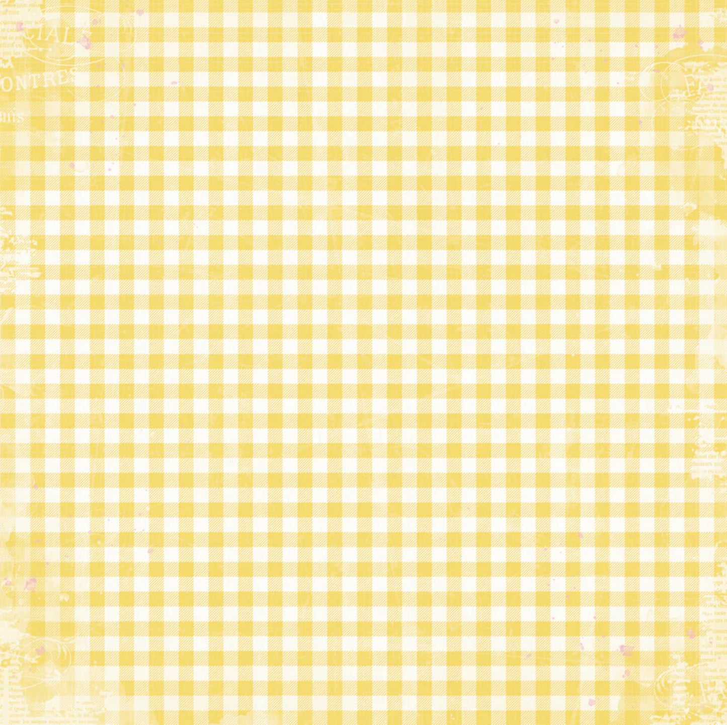 Simple Stories - Simple Vintage Life In Bloom - Daffodil Gingham