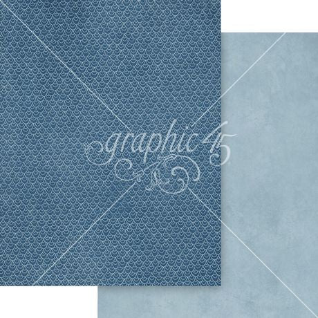 Graphic 45 - Scenic Route - 8.5x11 Patterns & Solids Pack