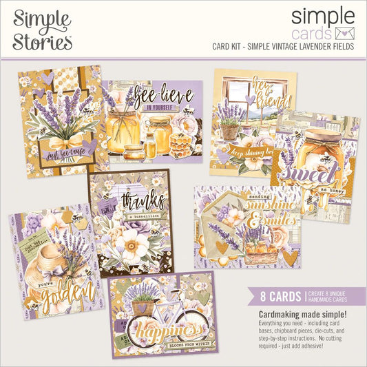 Simple Stories - Simple Cards Card Kit - Simple Vintage Lavender Fields