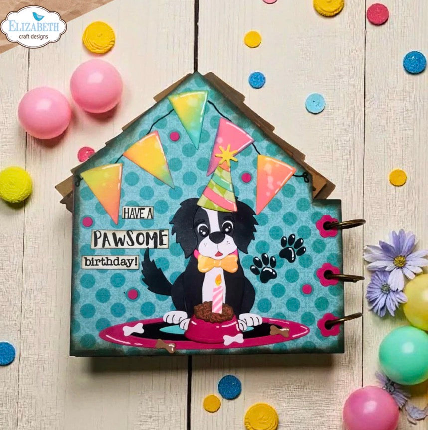 Elizabeth Craft Designs - Steel Cutting Dies - Dog House Build-a-Book