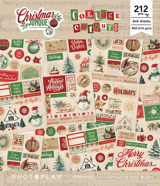 Photo Play - Christmas Junque - Collage Cutouts Paper Pack