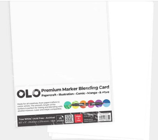 Global Creative - OLO Premium Marker Blending Card – 25 Sheet
