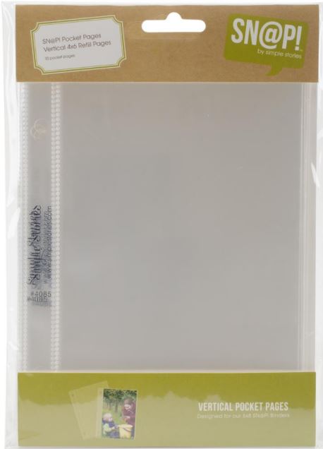 Simple Stories - Sn@p! Pocket Pages For 4"X6" Binders