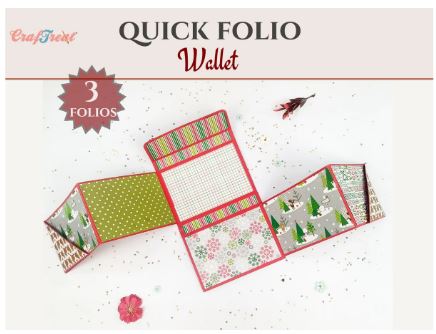 Craftreat - Scrapbook Blank Quick Folio - Wallet - Black, Kraft and White
