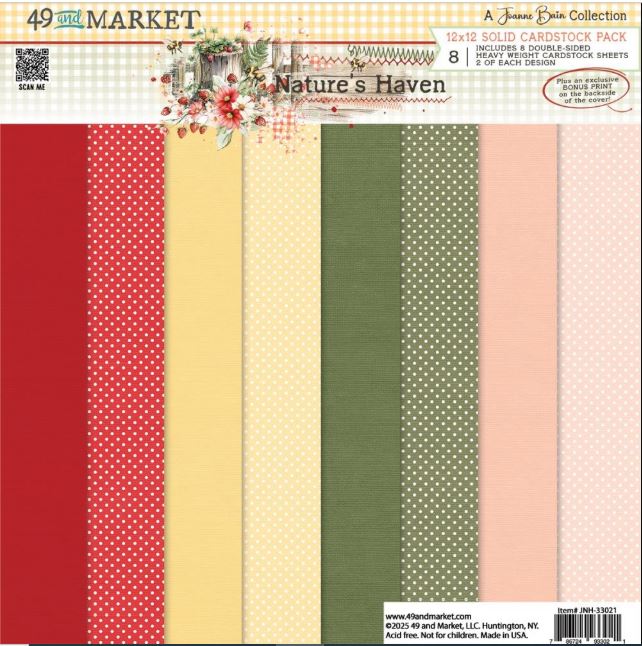 49 & Market - 12 x 12 Collection Pack - Nature's Heaven Solids
