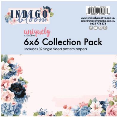 Uniquely Creative - Indigo Bloom - 6 x 6 Collection Kit