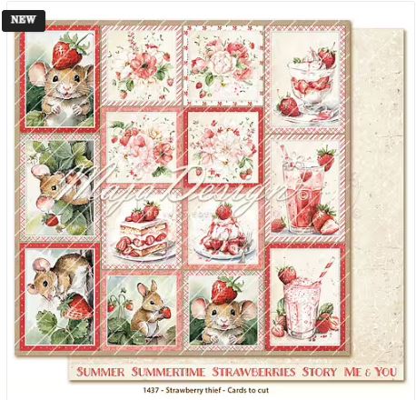 Maja Design -Strawberry Thief - Cut Out Cards