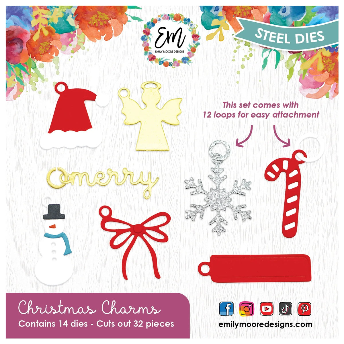 Emily Moore - Christmas Charm Dies