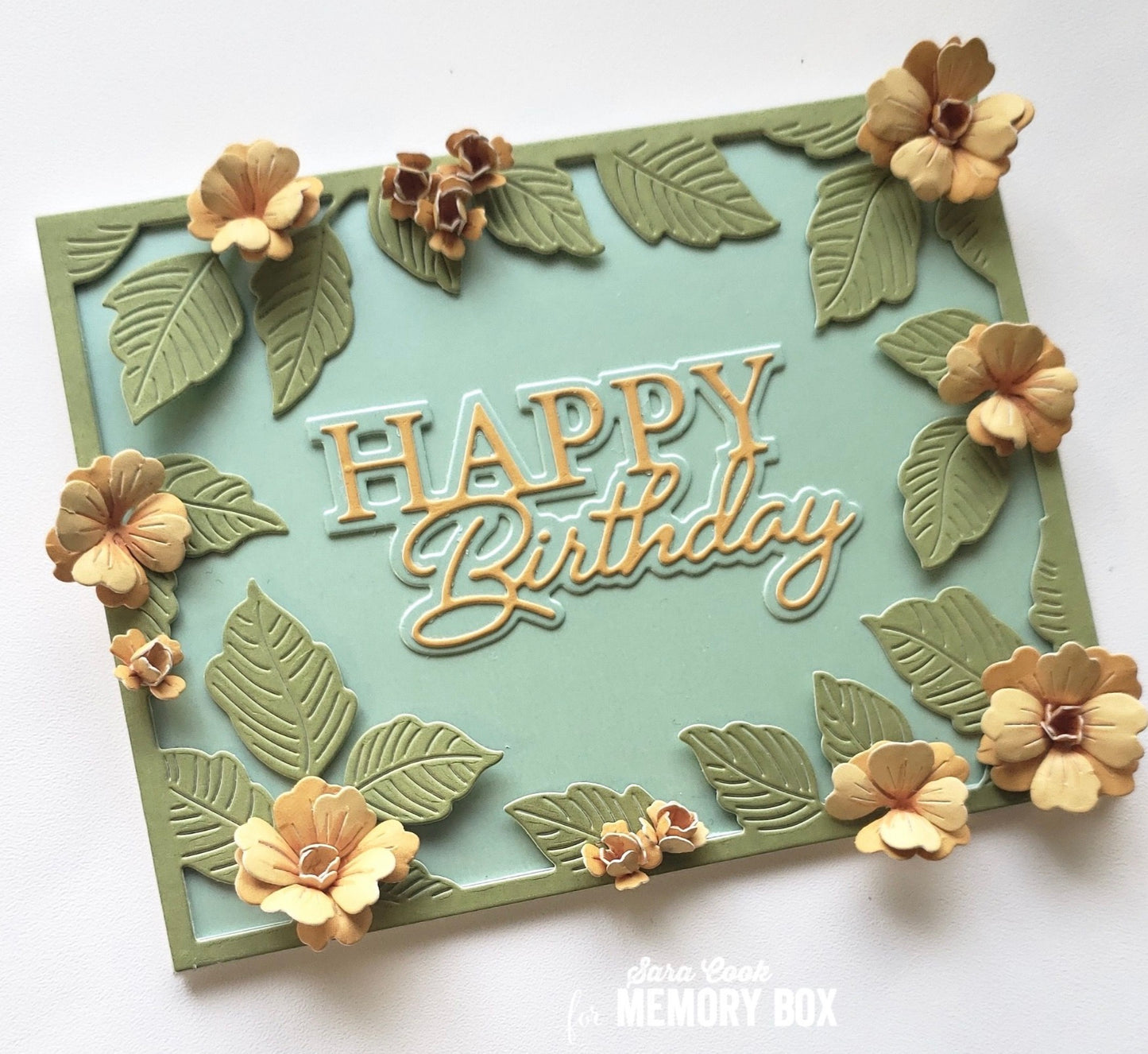 Memory Box - Craft Die - Happy Birthday Posh Script