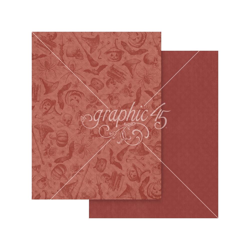 Graphic 45 - Ghostly Greetings - Patterns & Solids Pack 8.5x11