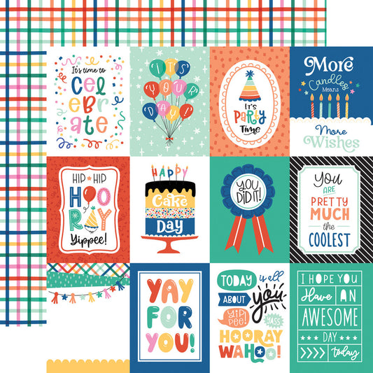 Echo Park - Hip Hip Hooray - 3x4 Journaling Cards