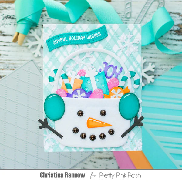 Pretty Pink Posh - Die Set - Christmas Bucket