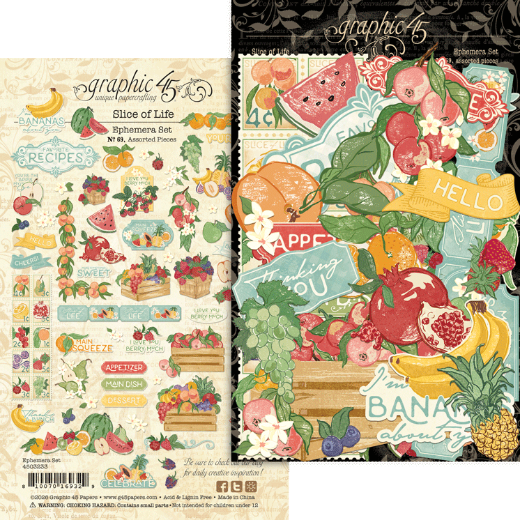 Graphic 45 - Ephemera - Slice of Life