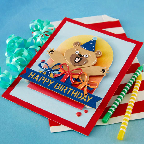 Spellbinders - Cutting Dies by Simon Hurley - Birthday Bear