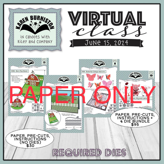 Karen Burniston June ‘24 Virtual Class *PAPER ONLY*