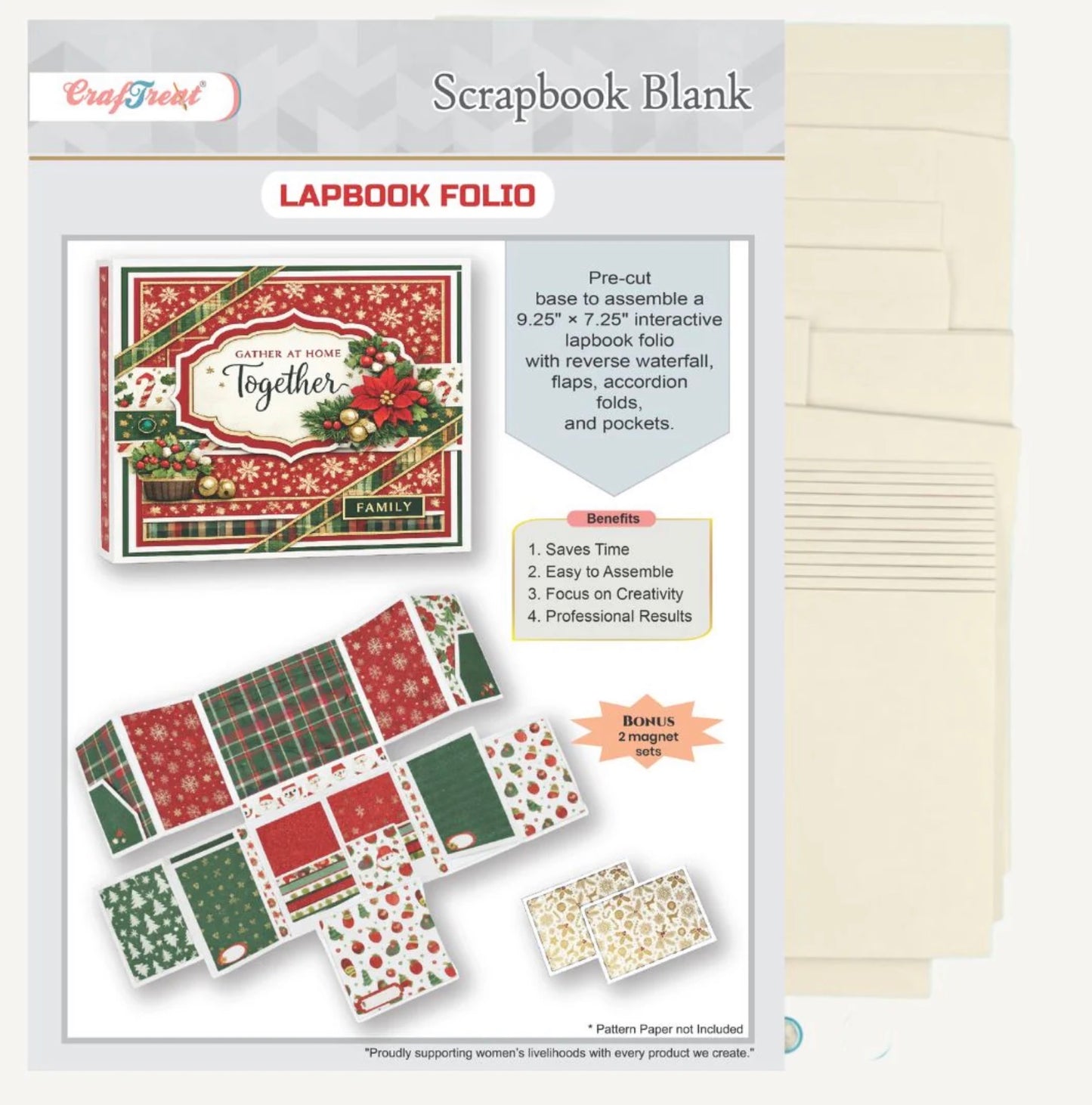 CrafTreat - Scrapbook Blank - Lapbook Folio