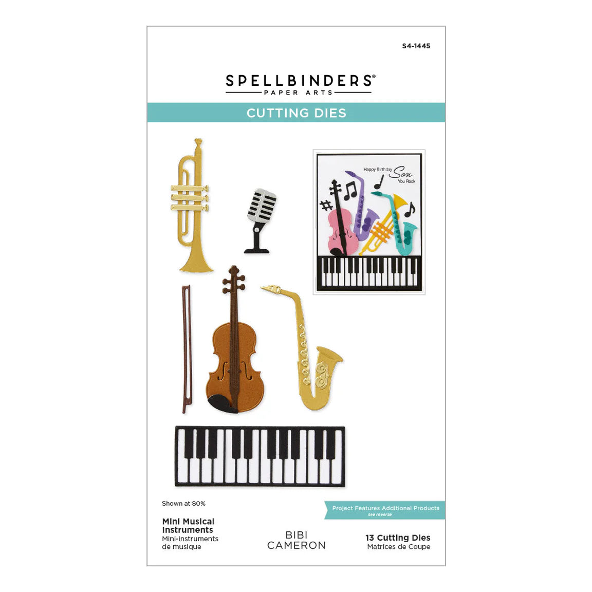 Spellbinders - Cutting Dies - Mini Musical Instruments