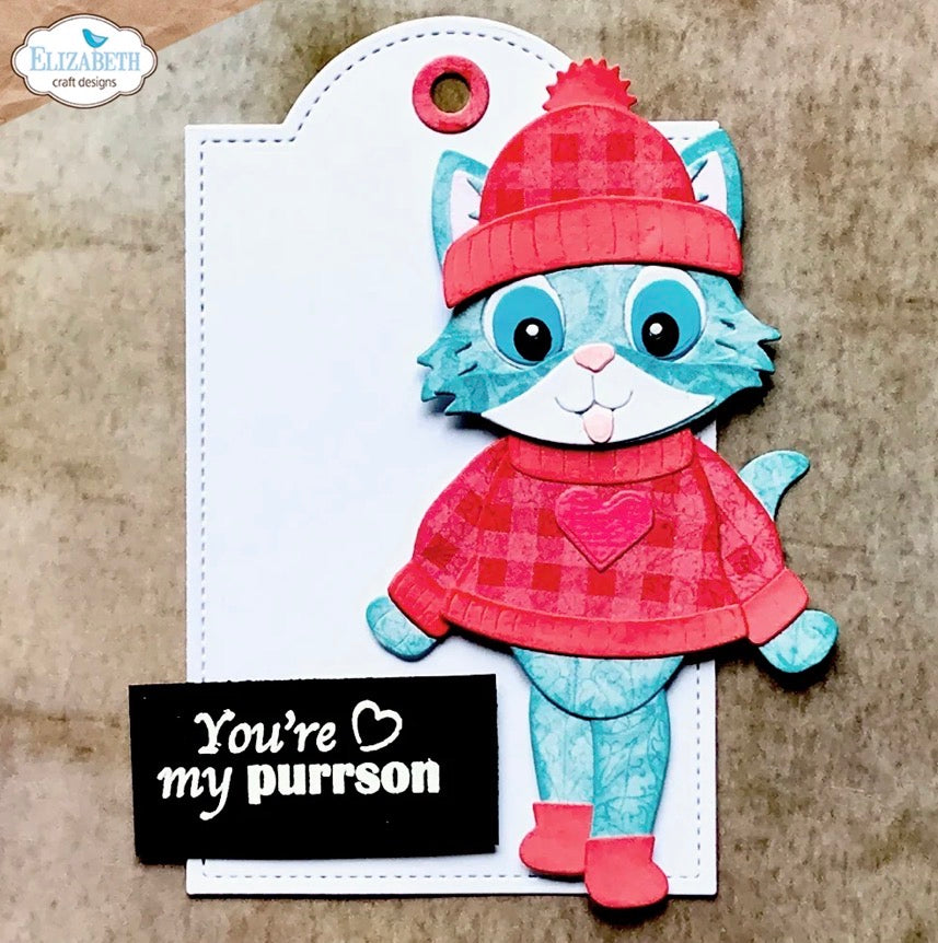 Elizabeth Craft Designs - Steel Dies - Cat Clothing Accessories