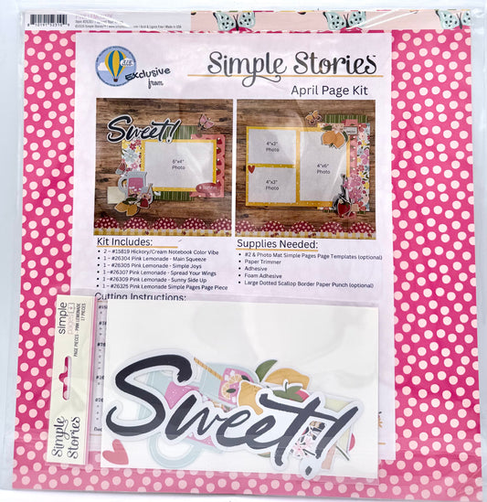 Simple Stories - AIR Exclusive Page Kit - Pink Lemonade
