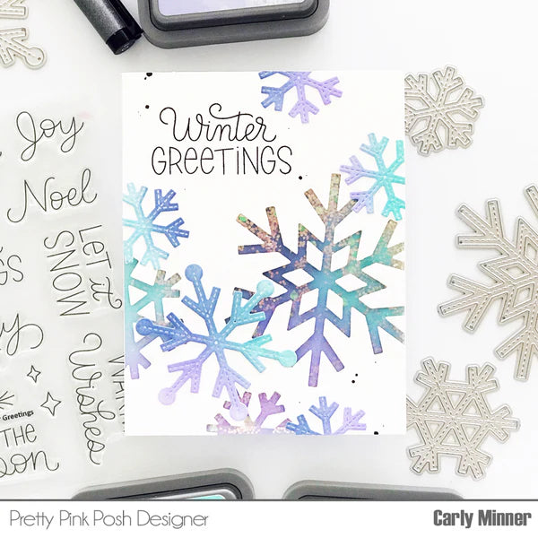Pretty Pink Posh - Die Set - Stitched Snowflakes