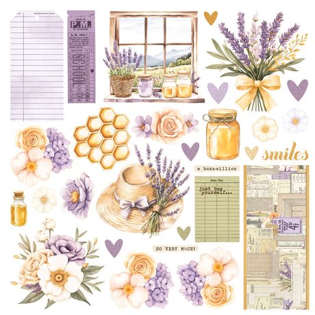 Simple Stories - Simple Cards Card Kit - Simple Vintage Lavender Fields