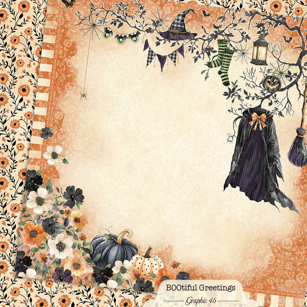 Graphic 45 - 12x12 Collection Pack - BOOtiful Greetings