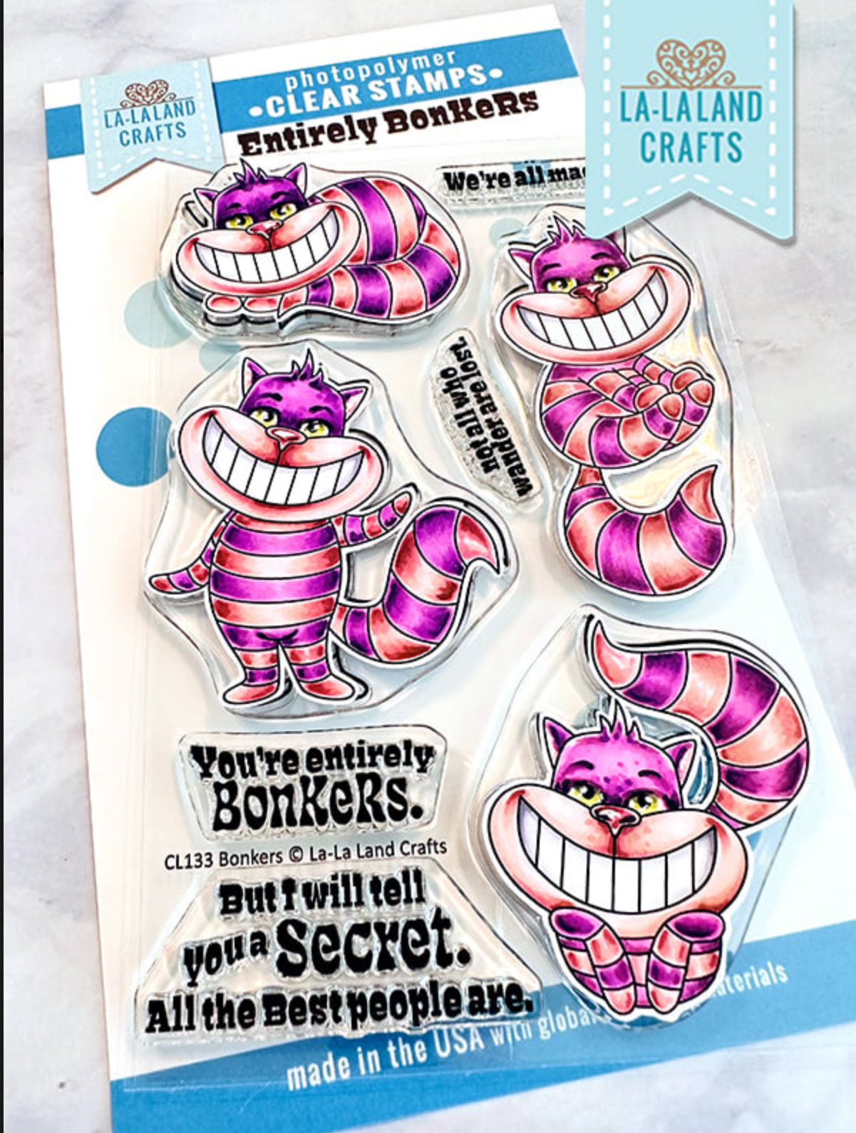 La-La Land Crafts - Clear Poly Stamps - Entirely Bonkers