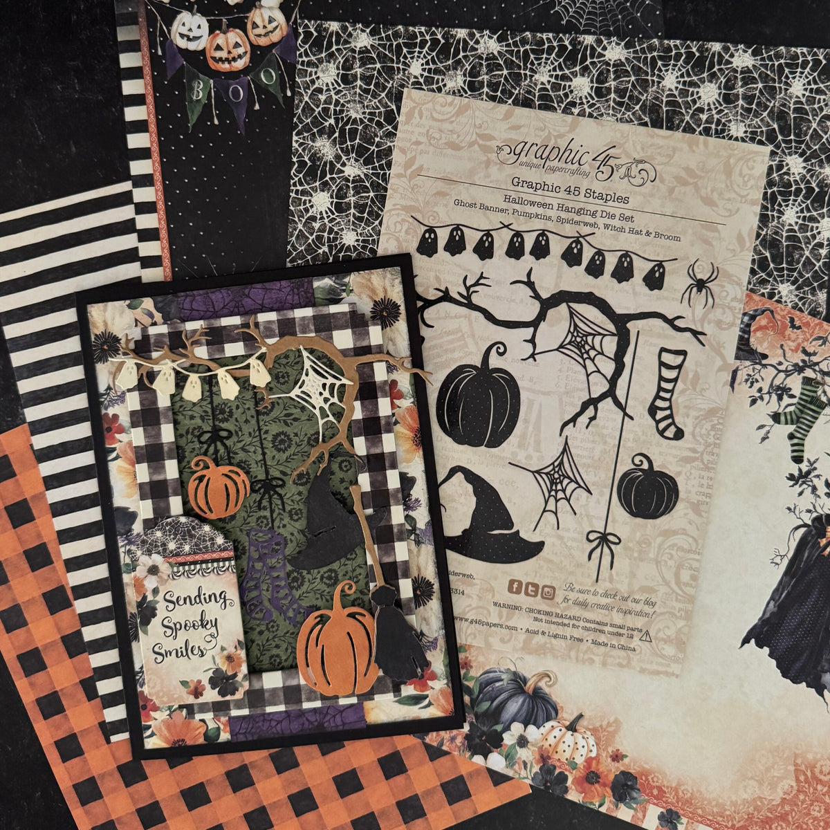 Graphic 45 - Halloween Hanging Die Set