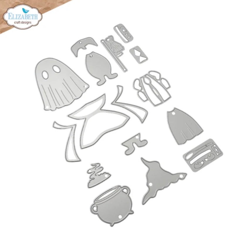 Elizabeth Craft Designs - Steel Dies - Halloween Costumes Scary