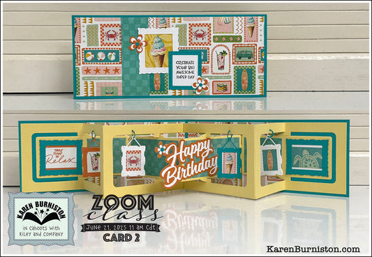 Karen Burniston - Card Kits - Landscape Accordion Slimline Card