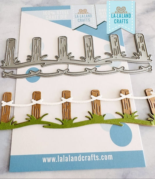 La-La Land Crafts - Steel Dies - Beach Pilings Border