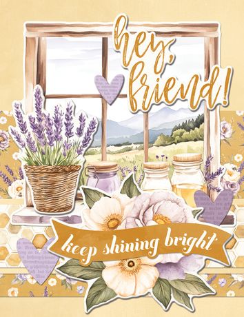 Simple Stories - Simple Cards Card Kit - Simple Vintage Lavender Fields