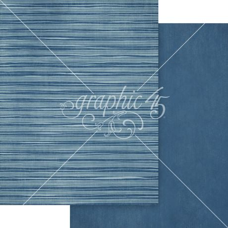 Graphic 45 - Scenic Route - 8.5x11 Patterns & Solids Pack