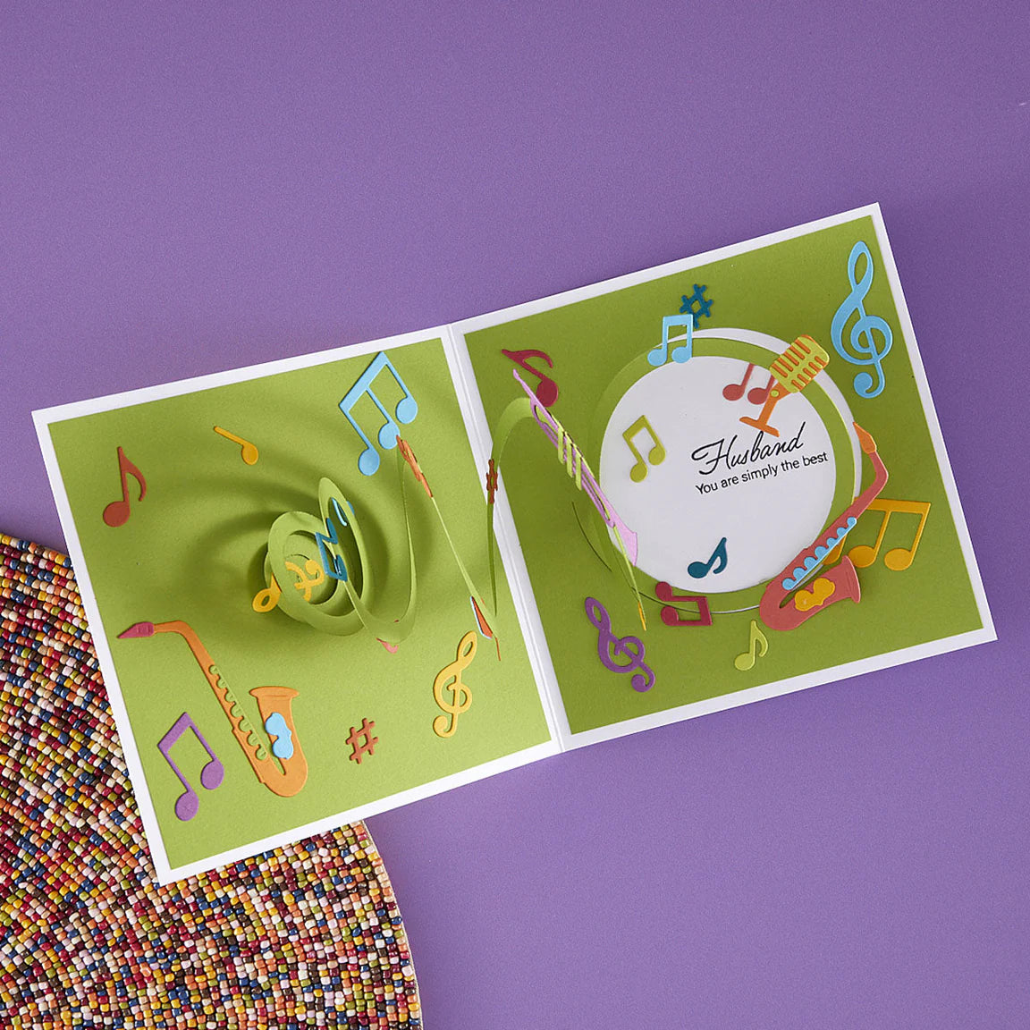 Spellbinders - Cutting Dies - Musical Notes & Stave Pop-Up