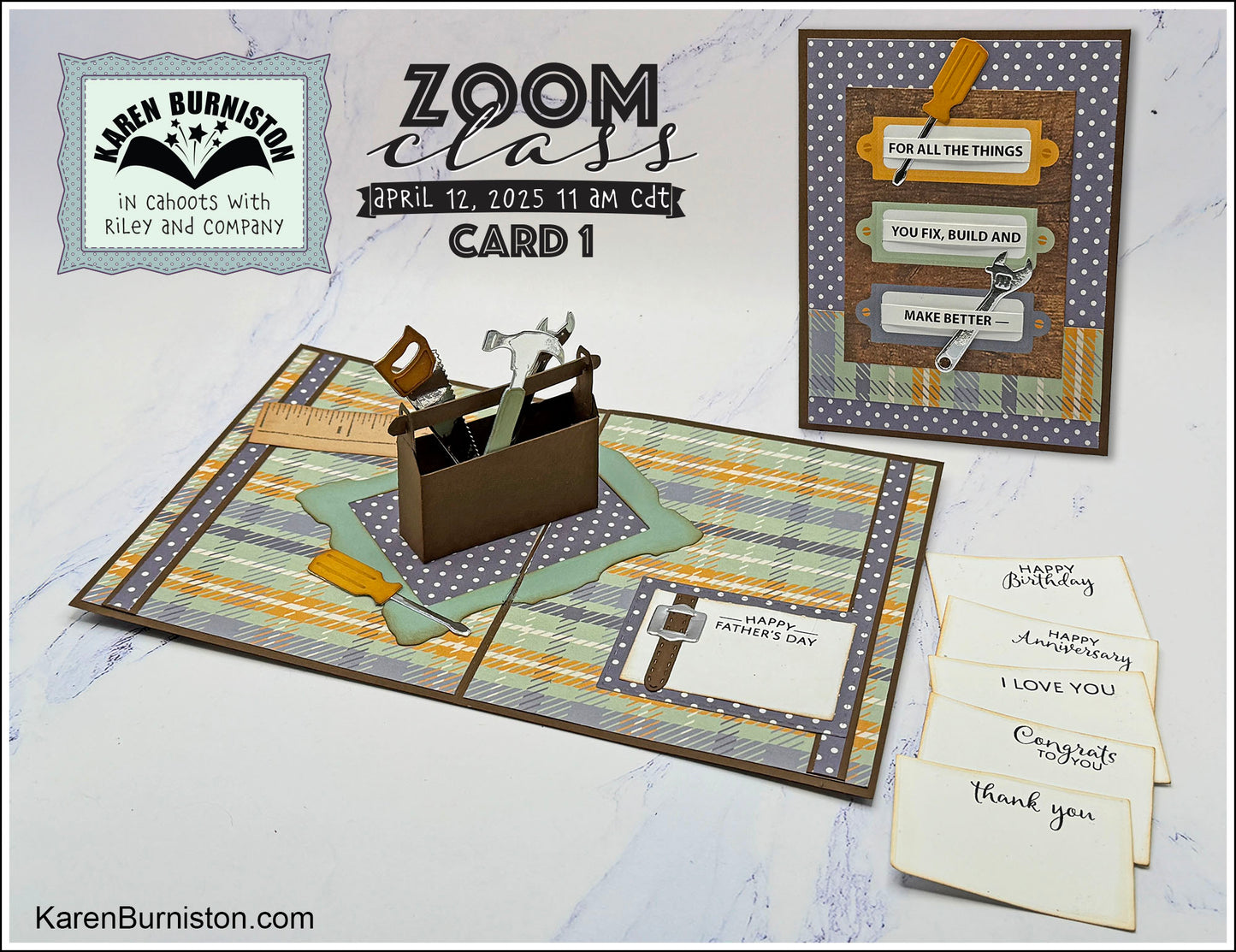 Karen Burniston - Card Kits - Toolbox Pop-up Card
